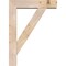 Ekena Millwork Traditional Block Smooth Bracket w/ Offset Brace, Douglas Fir, 5 1/2"W x 22"D x 30"H BKT0604X22X30TRA05SDF - alternate 4
